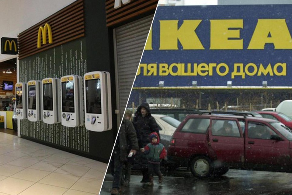 Tal van westerse winkels, zoals deze McDonald’s en Ikea in Moskou, zijn gesloten. 