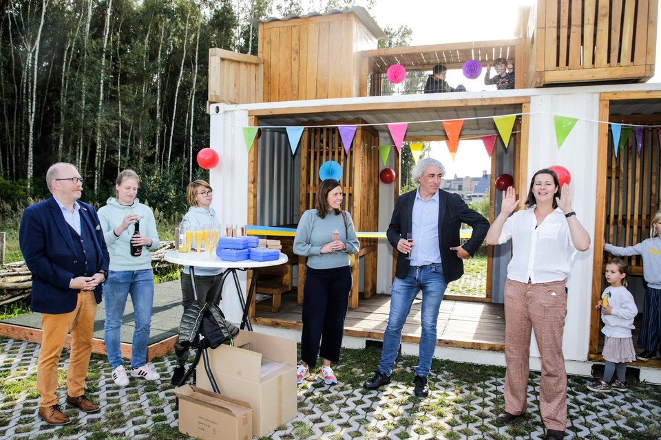 De speelcontainer werd maandag officieel geoend.