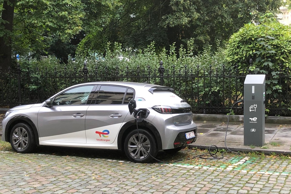 Een voorbeeld van laadpaal van TotalEnergies