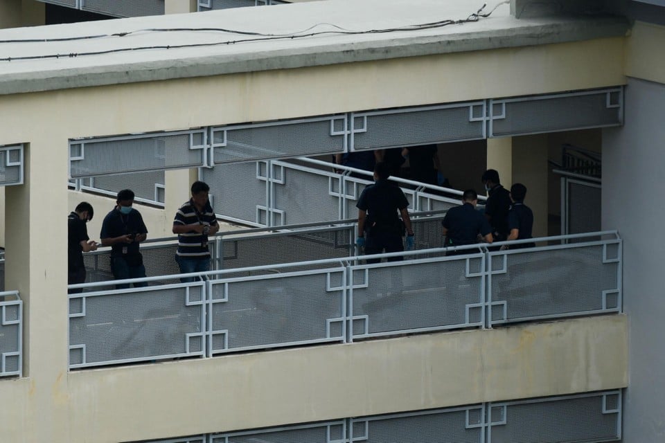 Politie aan het werk in de school
