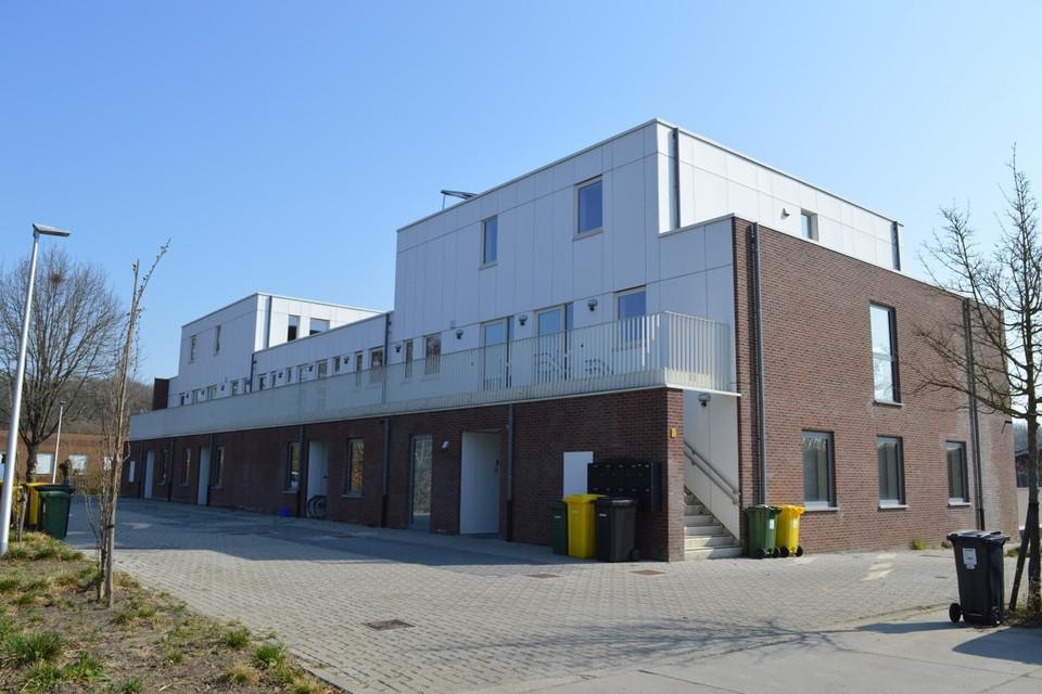 De appartementen in de Bijlstraat vlakbij Zevenbergen.