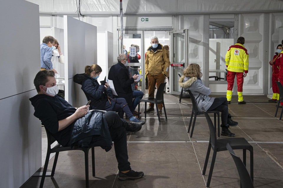 Het vaccinatiecentrum van Kempenland in Turnhout.