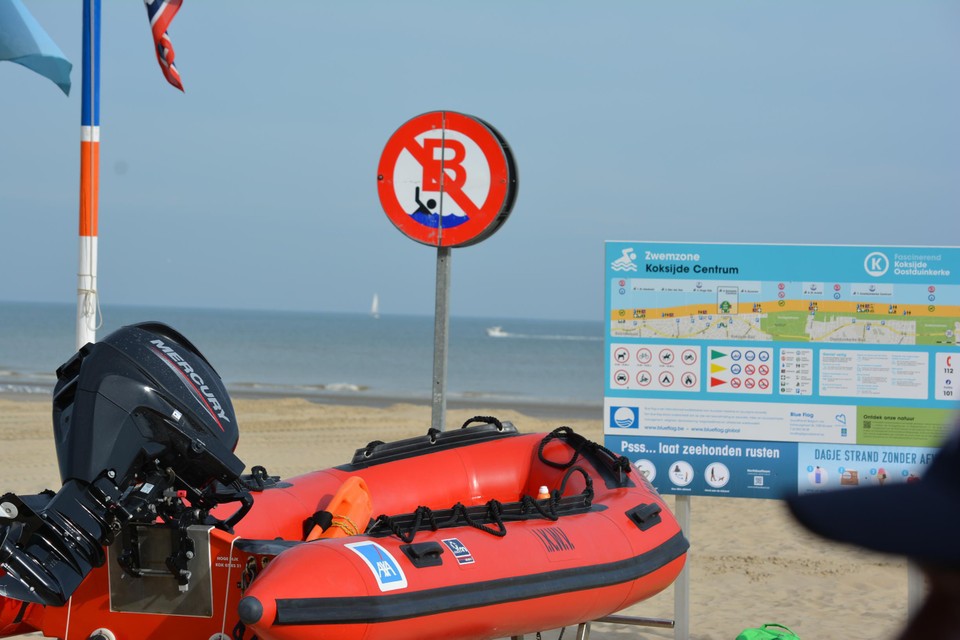 Het incident gebeurde op het strand van Koksijde.