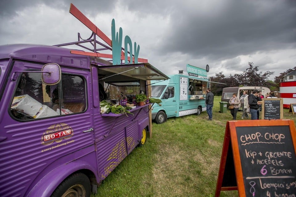 Een archiefbeeld van het Hap foodtruckfestival aan het Hof van Riemen in Heist-op-den-Berg.