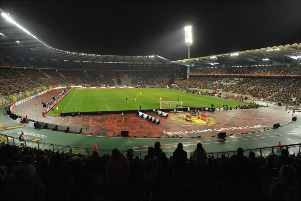 Het Koning Boudewijnstadion in Brussel: de locatie van de bekerfinale is alvast wel een zekerheid. 