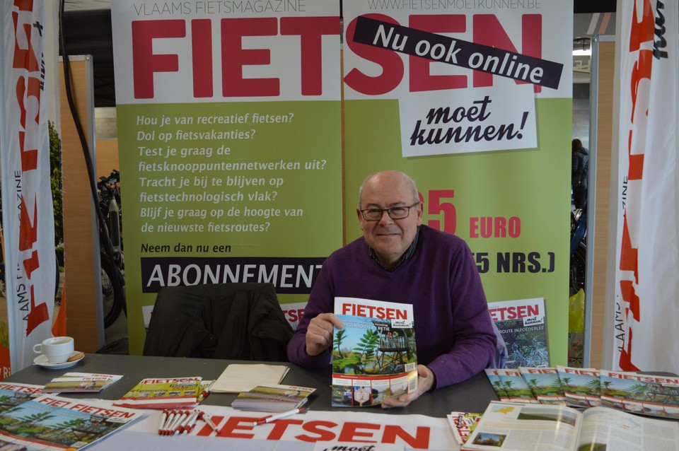Jan Vorsselmans van het magazine ‘Fietsen Moet Kunnen!’.