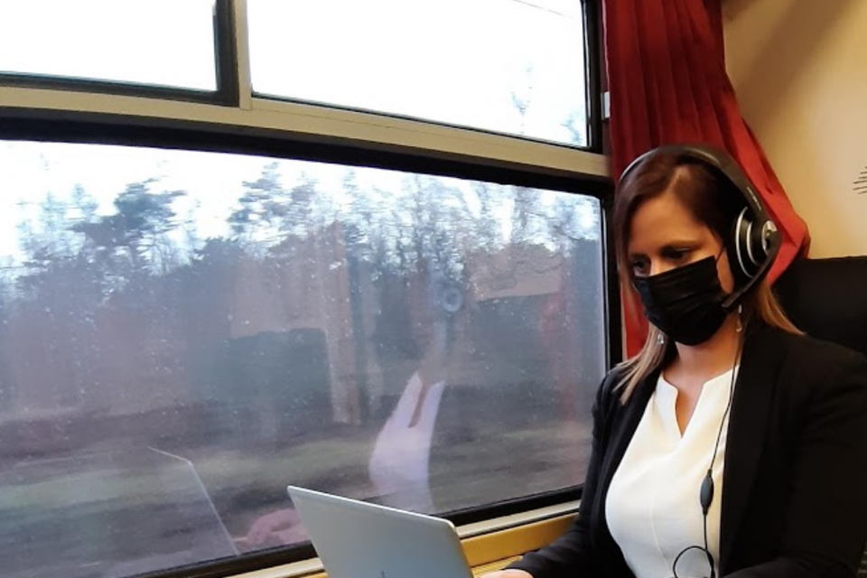 Surfen in de trein lukt niet altijd.
