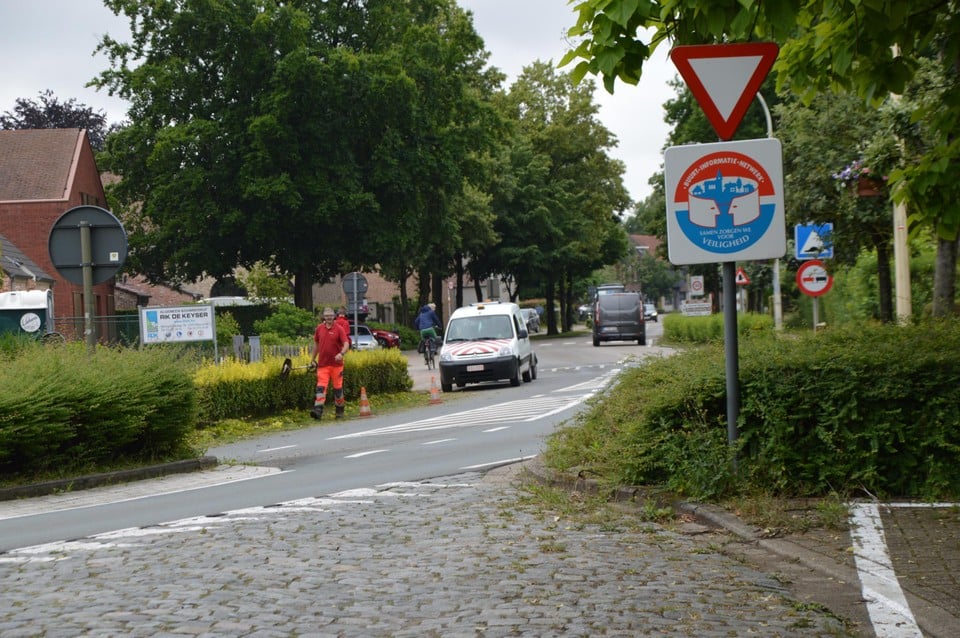 De kruising aan de Peggerstraat.