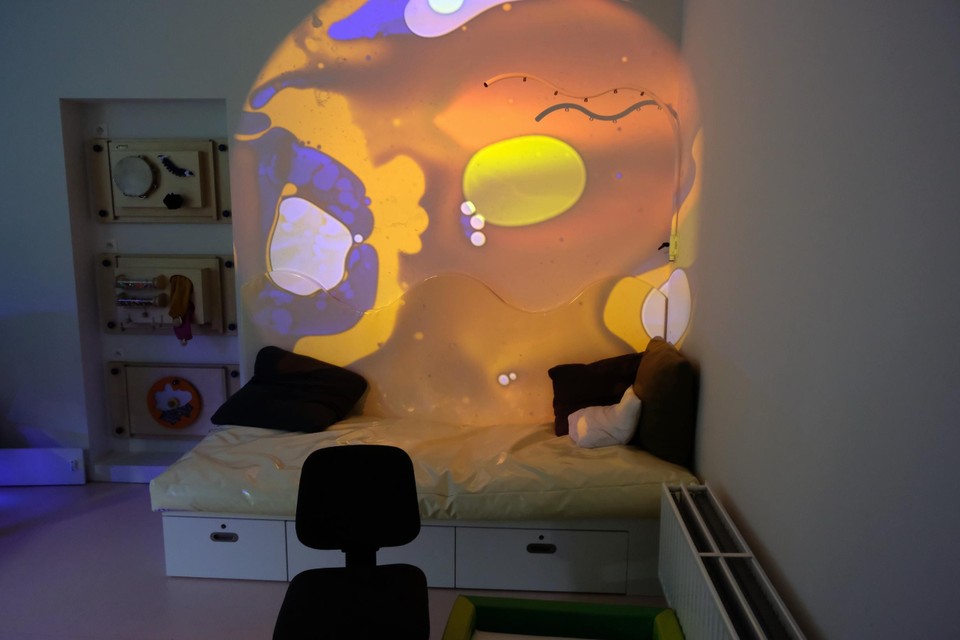 De snoezelruimte.