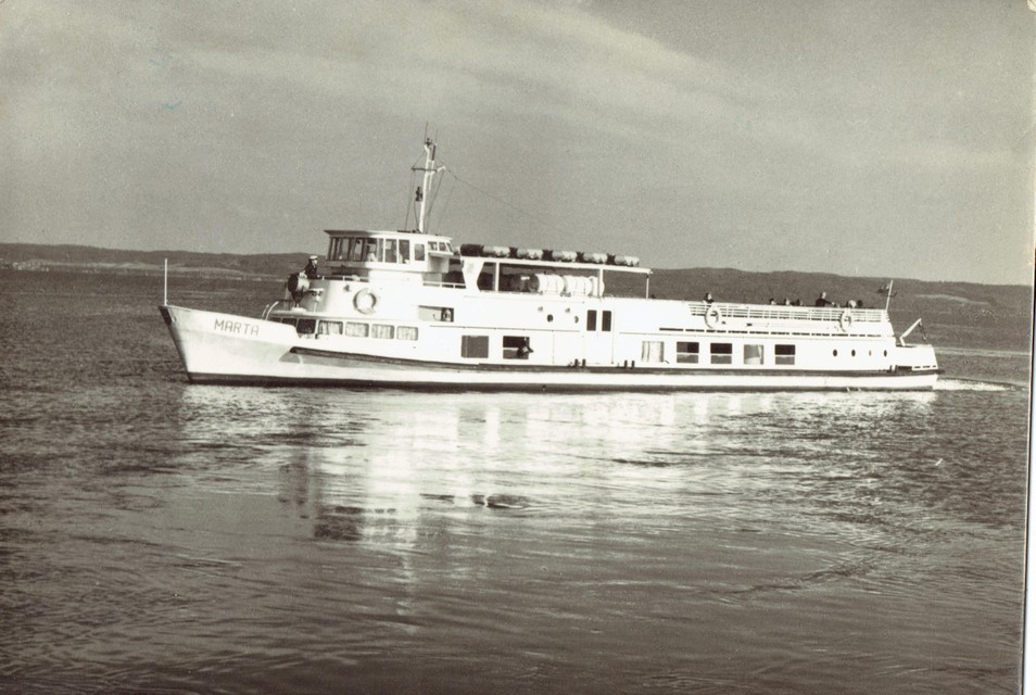 De Marta in 1972 op Poolse wateren.  