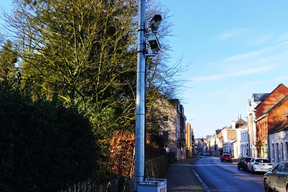 Onder meer in de Veldstraat stond een tijdelijke camera opgesteld. 