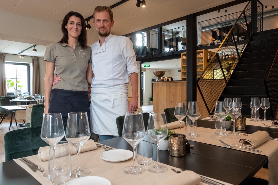 Archiefbeeld: Evy en Mathieu bij de opening in 2019.