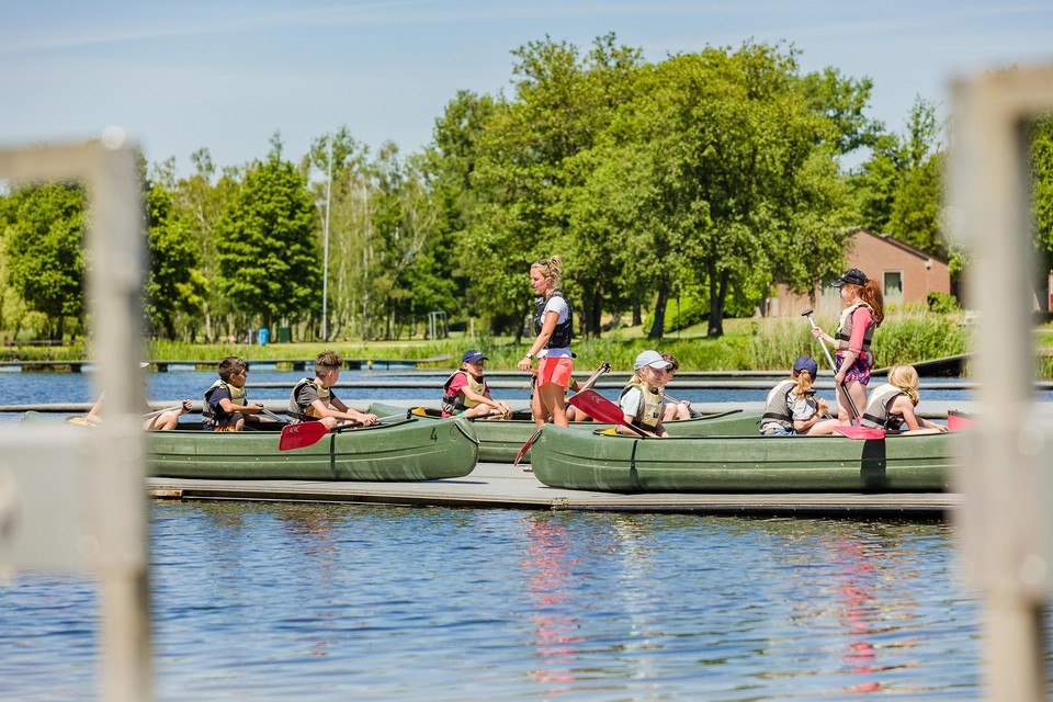 Zowel schoolkinderen als topatleten voelen zich als een vis in het water in Hazewinkel.
