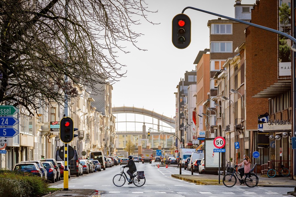 De Leopoldstraat is een van de straten waar de stad werk maakt van een tijdelijke herinrichting.