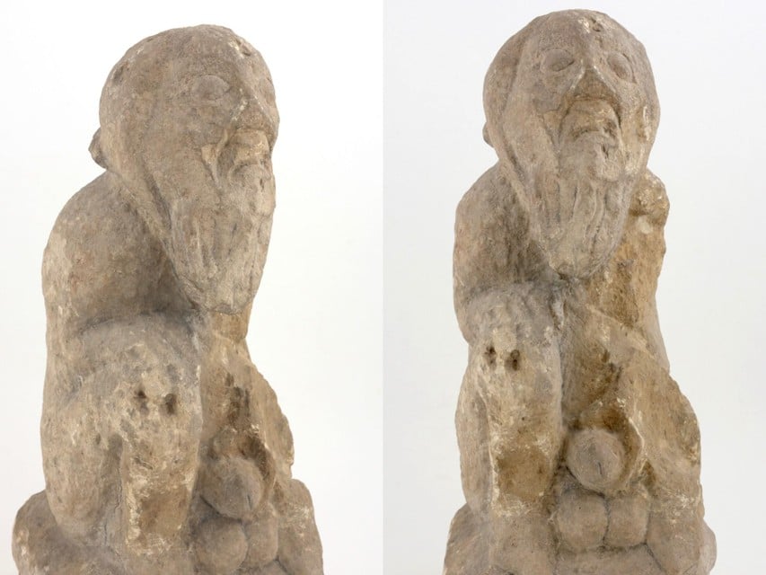 Het Priapusbeeldje is eeuwenoud en 42 centimeter groot. 