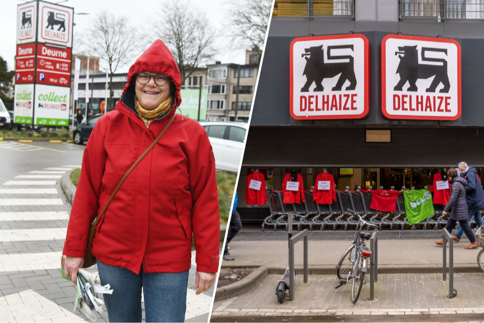 Gerlinde Michielsen is vaste klant bij Delhaize op de Herentalsebaan in Deurne. Zaterdag stond ze voor een gesloten winkel, en moest ze noodgedwongen boodschappen doen bij Colruyt.