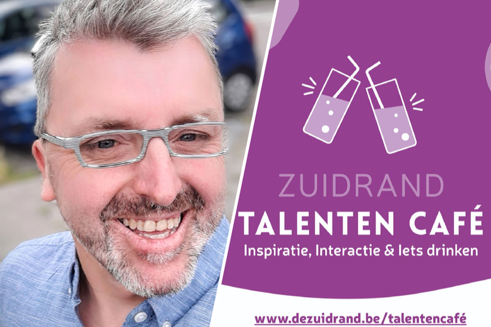 Cultuurmedewerker Stefan Beeldens nodigt jongeren uit voor het Talentencafé.