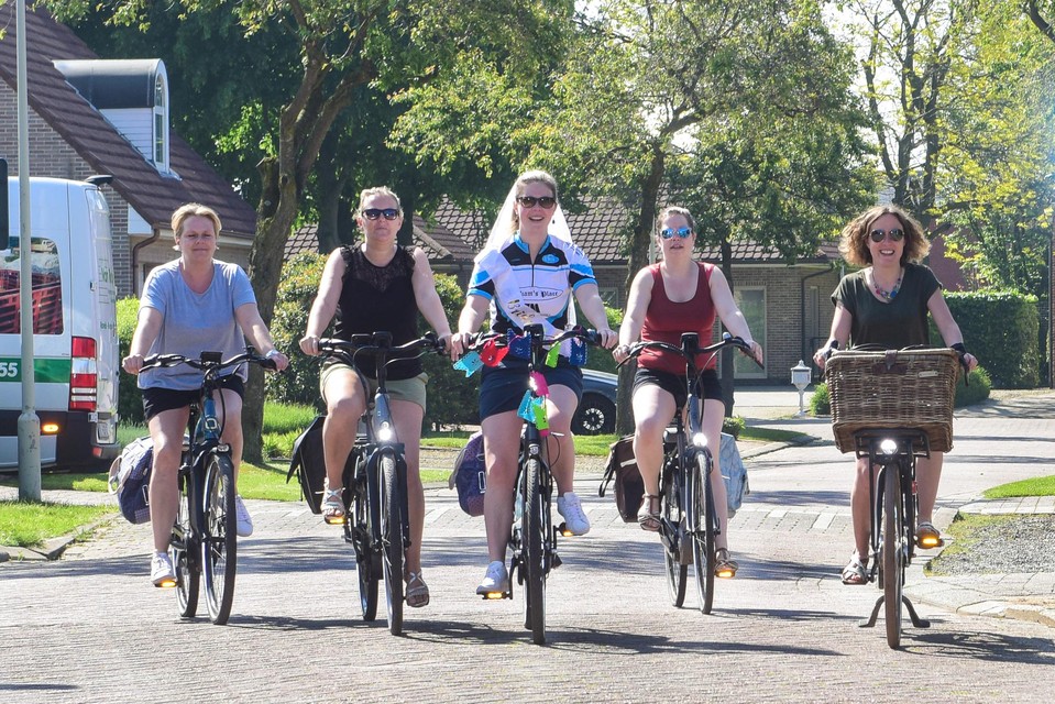 Petra en haar vrij gezellige vriendinnen rijden een droomhuwelijk tegemoet.