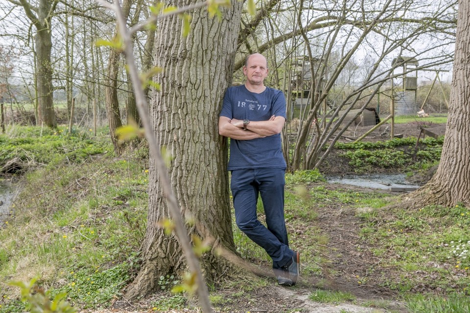 Schepen Wim Annaert aan de Babbelse Plassen. “Het gekwaak van de kikkers hoor ik tot in mijn slaapkamer.”