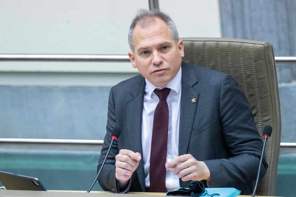 Minister van Begroting Matthias Diependaele (N-VA). 