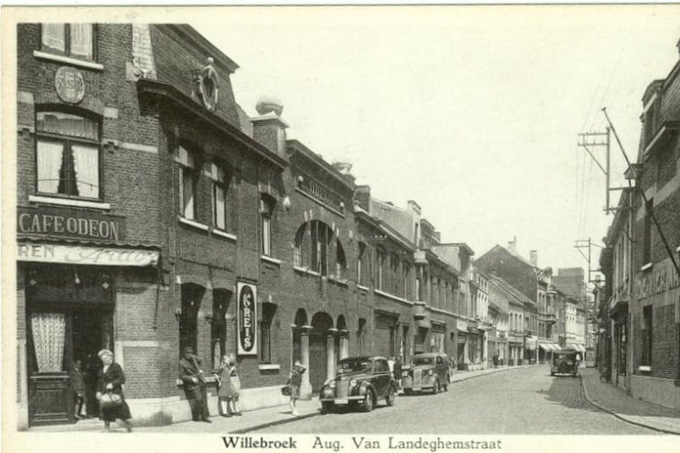 Een oude afbeelding van de August Van Landeghemstraat.