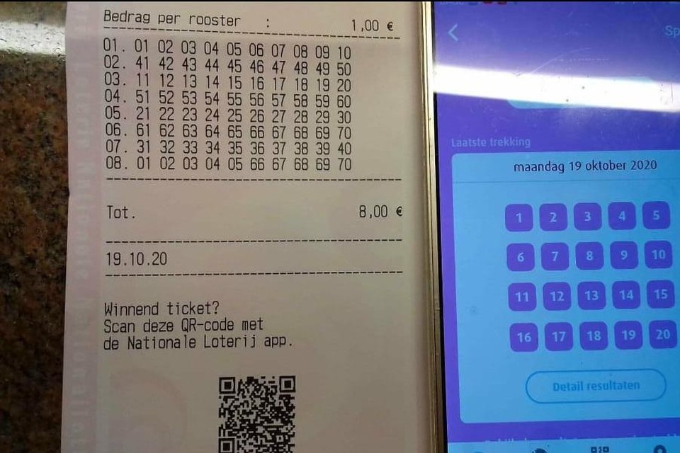 Een 66-jarige vrouw uit Brasschaat kon haar ogen niet geloven toen ze online de winnende cijfers bekeek. Maar een uur later, waren de cijfers veranderd.