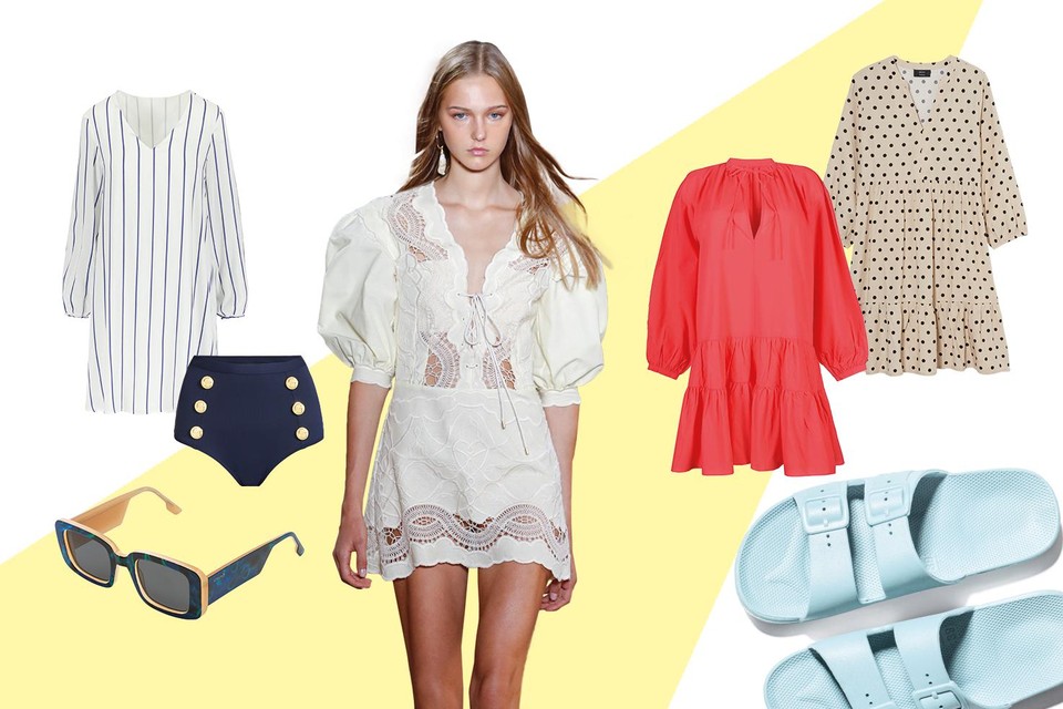 Speels & extra zonnig: de tuniek is je ideale compagnon op het strand.