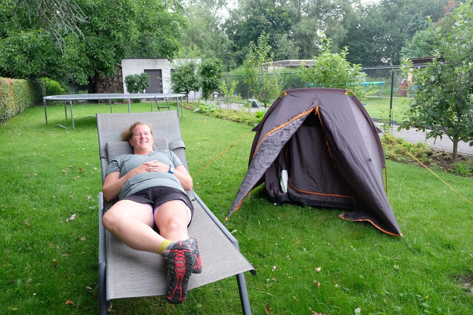 Even relaxen voor het vertrek.