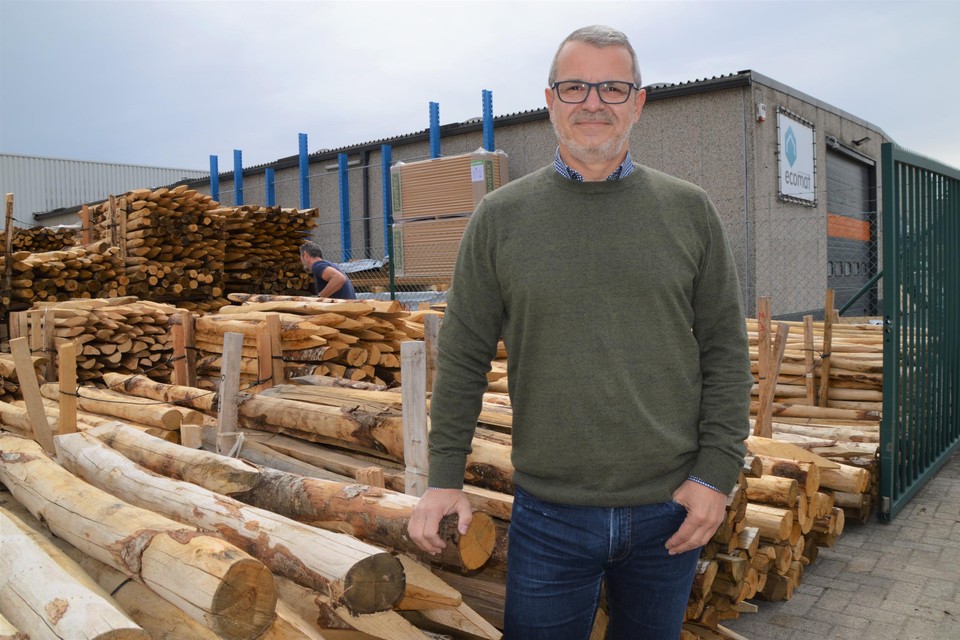 Rudi Ghelen, zaakvoerder van Ecomat, op de nieuwe locatie aan de Ringlaan in Zandhoven.