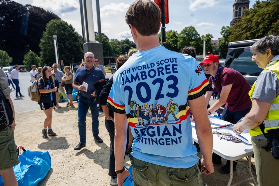Alle Belgische scouts dragen dit T-shirt, dat zeker een hebbeding wordt.