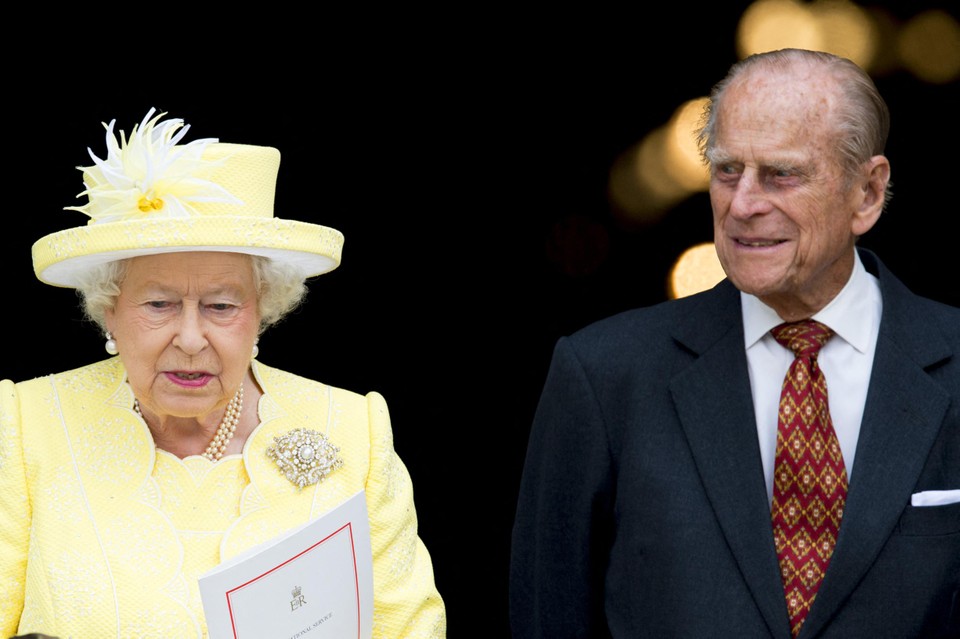Queen Elizabeth II en prins Philip.