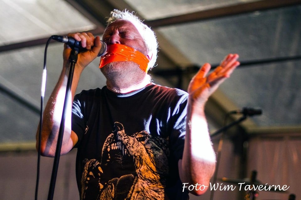 Frontman Peter Slabbynck van Red Zebra.