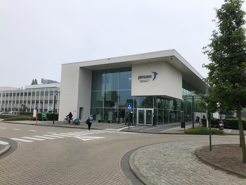 Het onthaalgebouw aan de ingang van Janssen Pharmaceutica in Beerse.