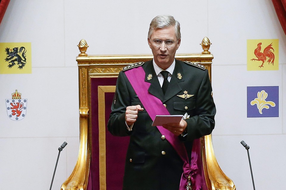 De koning tijdens zijn toespraak in het parlement in 2013. Tien jaar later heeft hij vriend en vijand verrast.