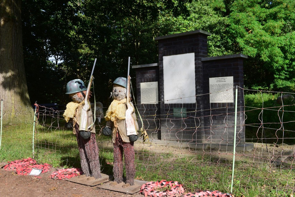 Aan het oorlogsmonument in Merksplas-Kolonie wordt een herdenking gehouden. 