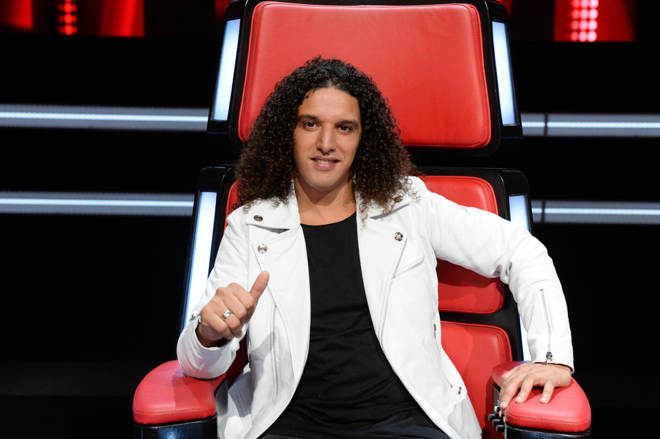 Ali B als coach in The Voice of Holland. 