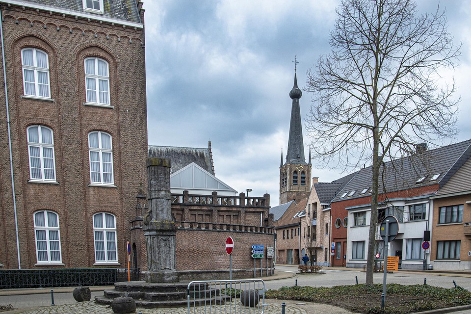 Het dorpsplein van Vorselaar.