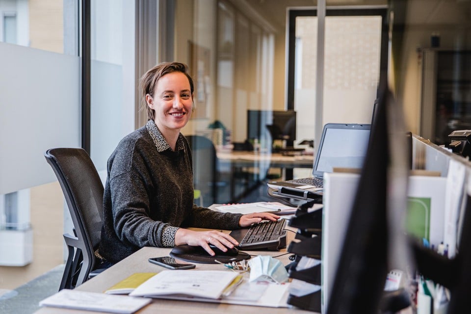 Maatschappelijk werker Isabelle Wouters.