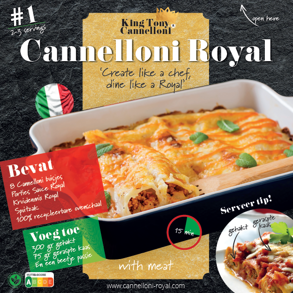 De eerste foodkit van King Tony Cannelloni 