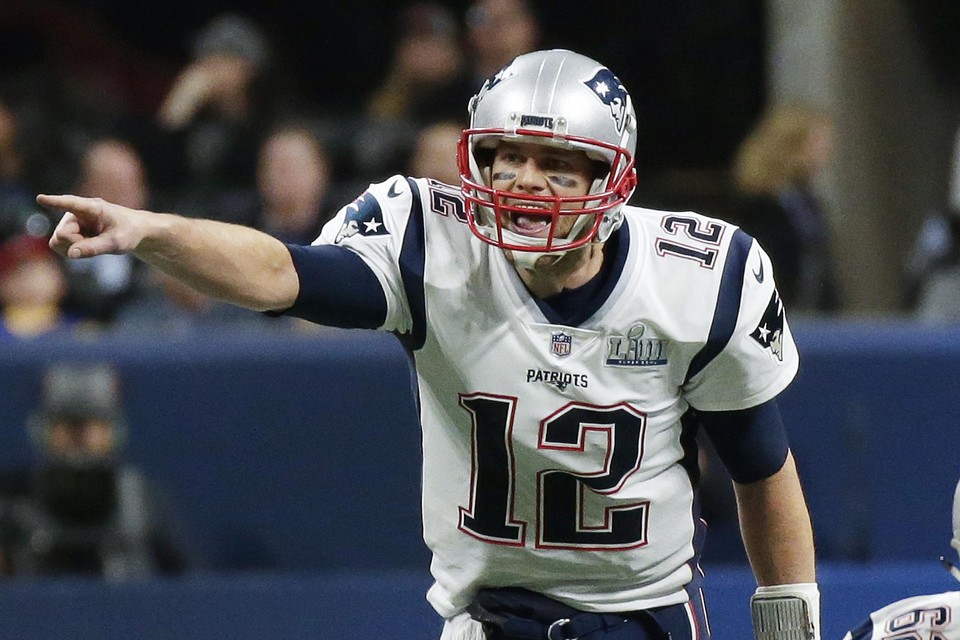 Tom Brady op een archieffoto uit 2019.