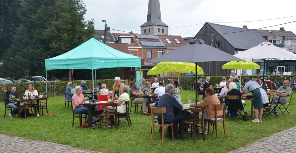 Het was druk aan de windmolen.
