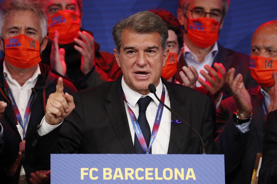 Joan Laporta is de nieuwe voorzitter van FC Barcelona.
