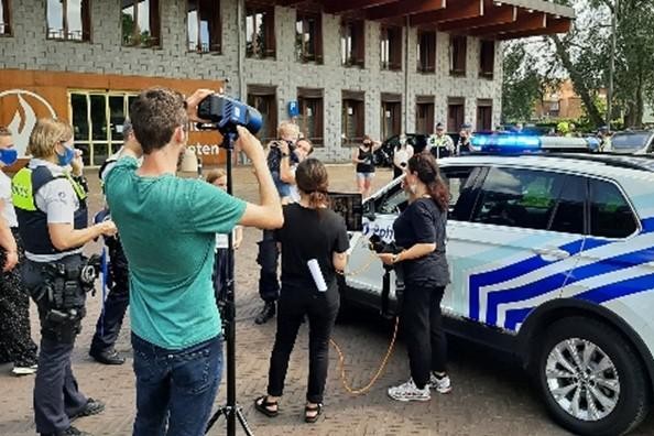 Een fotoshoot op het Gasketelplein.