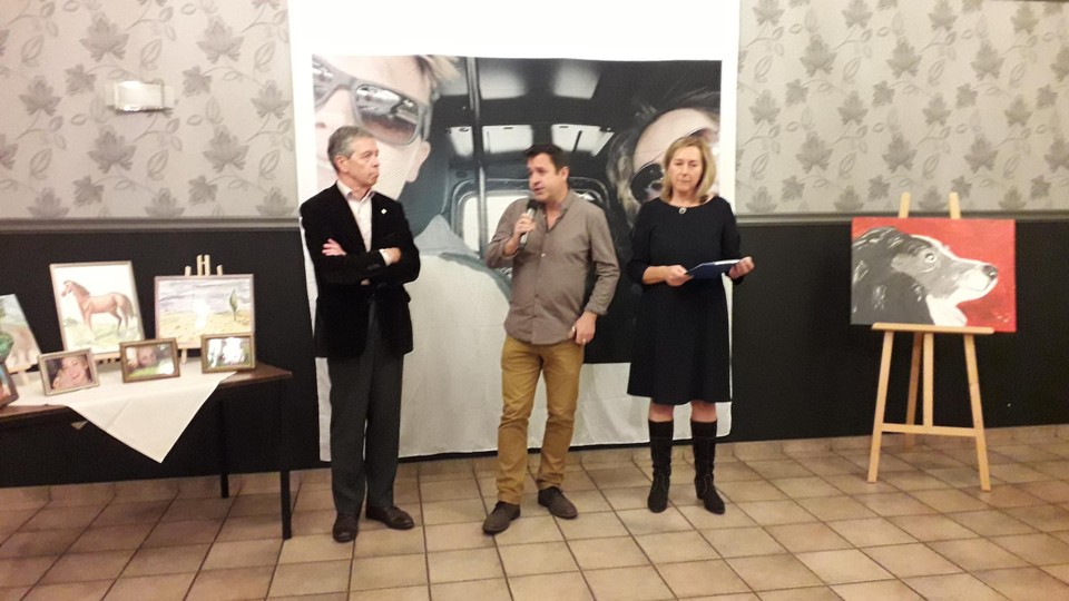 Koen Van Wonterghem van OVK en schrijver Wim Geysen waren te gast op de presentatie van het boek van Christel Wilmsen in ’t Molenhof in Brecht.