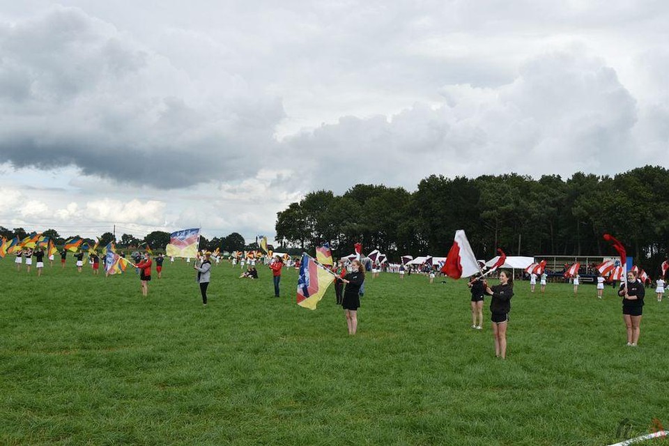 Onder meer in het vendelen gingen de KLJ’ers met elkaar de strijd aan.