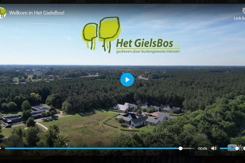Op de nieuwe website van Het GielsBos kan je een virtueel bezoek brengen aan de zorginstelling.