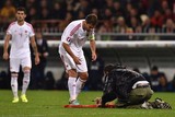 thumbnail: Lorik Cana tekende een Albanese vlag