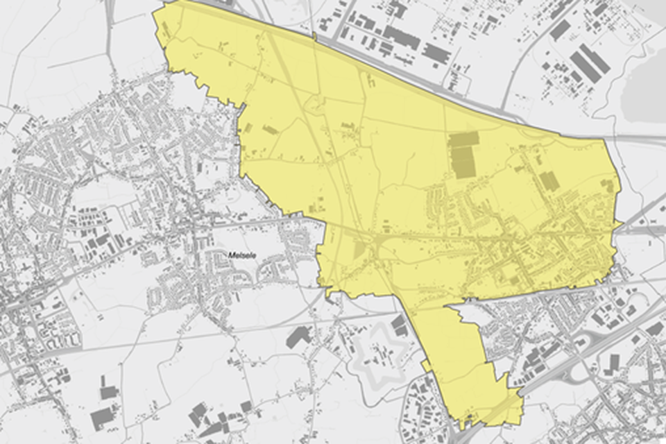 Inwoners uit de gele zone op de kaart werden uitgenodigd door 3M. 