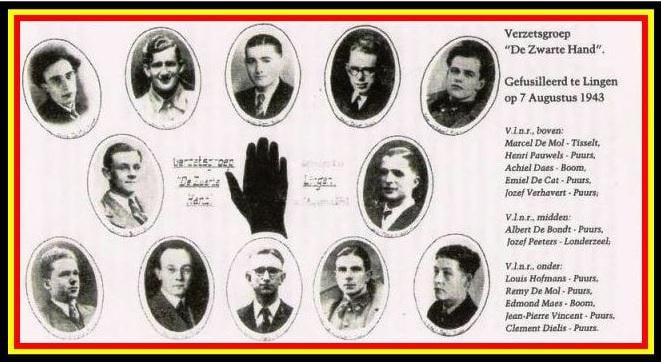 Op 7 augustus 1943 werden twaalf leiders van de Zwarte Hand gefusilleerd in Lingen.