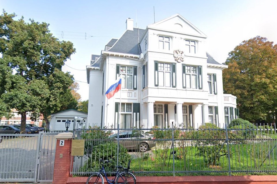 Russische ambassade in Den Haag. 